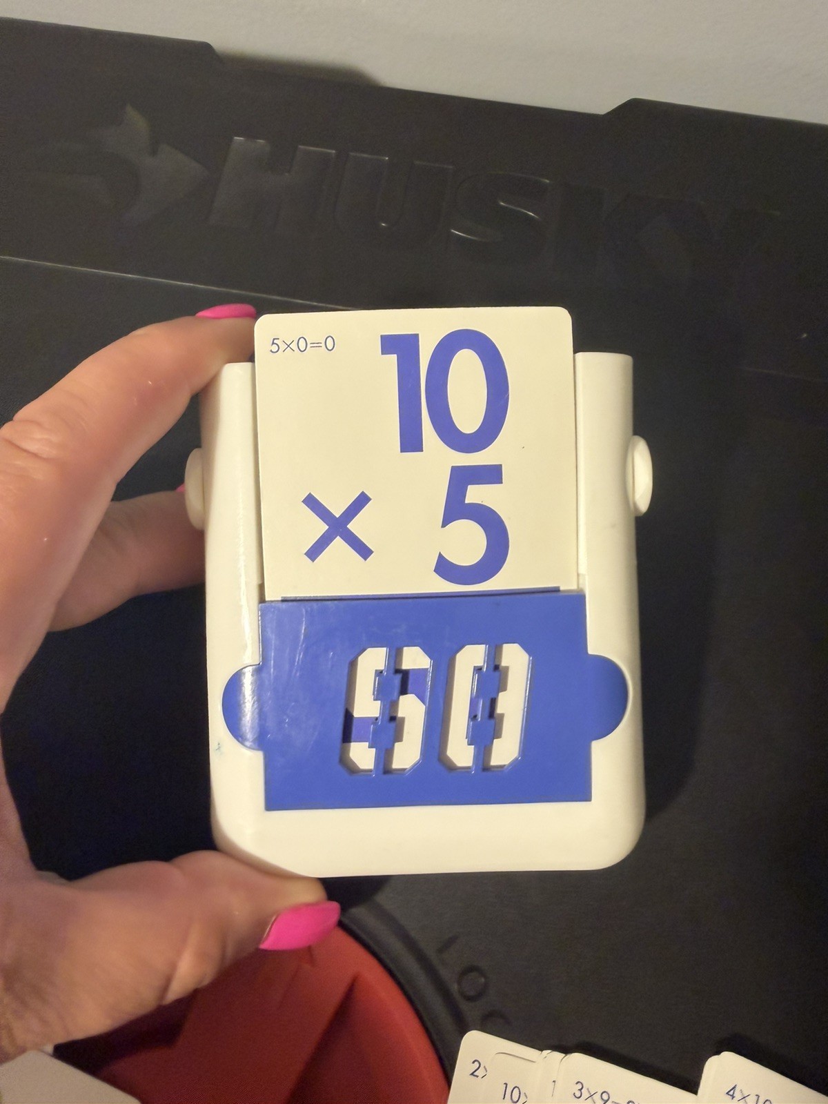 Tuppertoys Multiplication Flash Cards Tupperware Vintage 61 Two Sided w/ Case