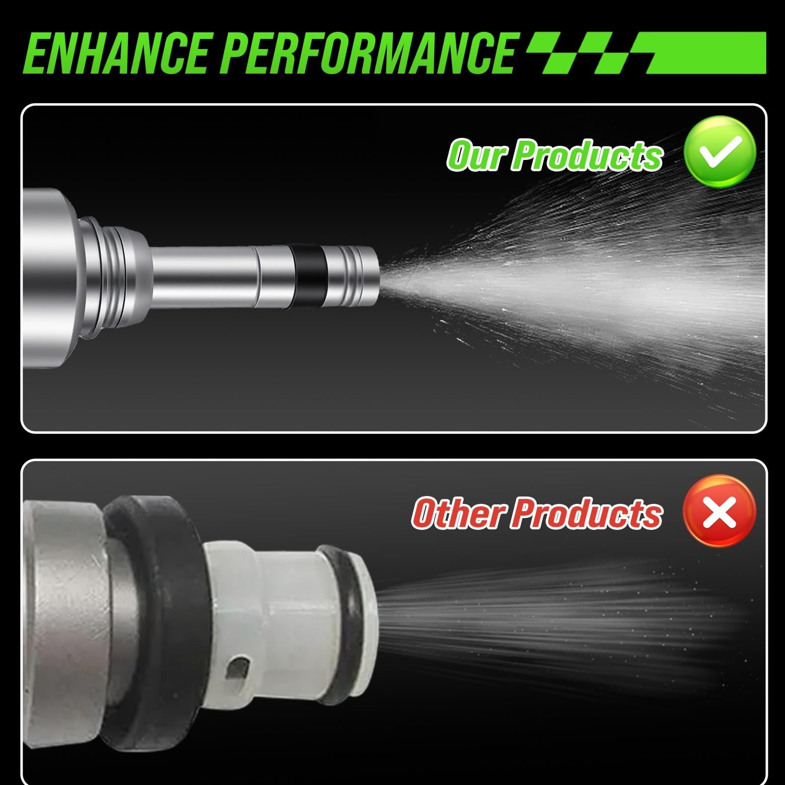 4PCS Fuel Injectors Compatible for Kia Soul 2017-2019 1.6L, Rio 2018-2020, fo…