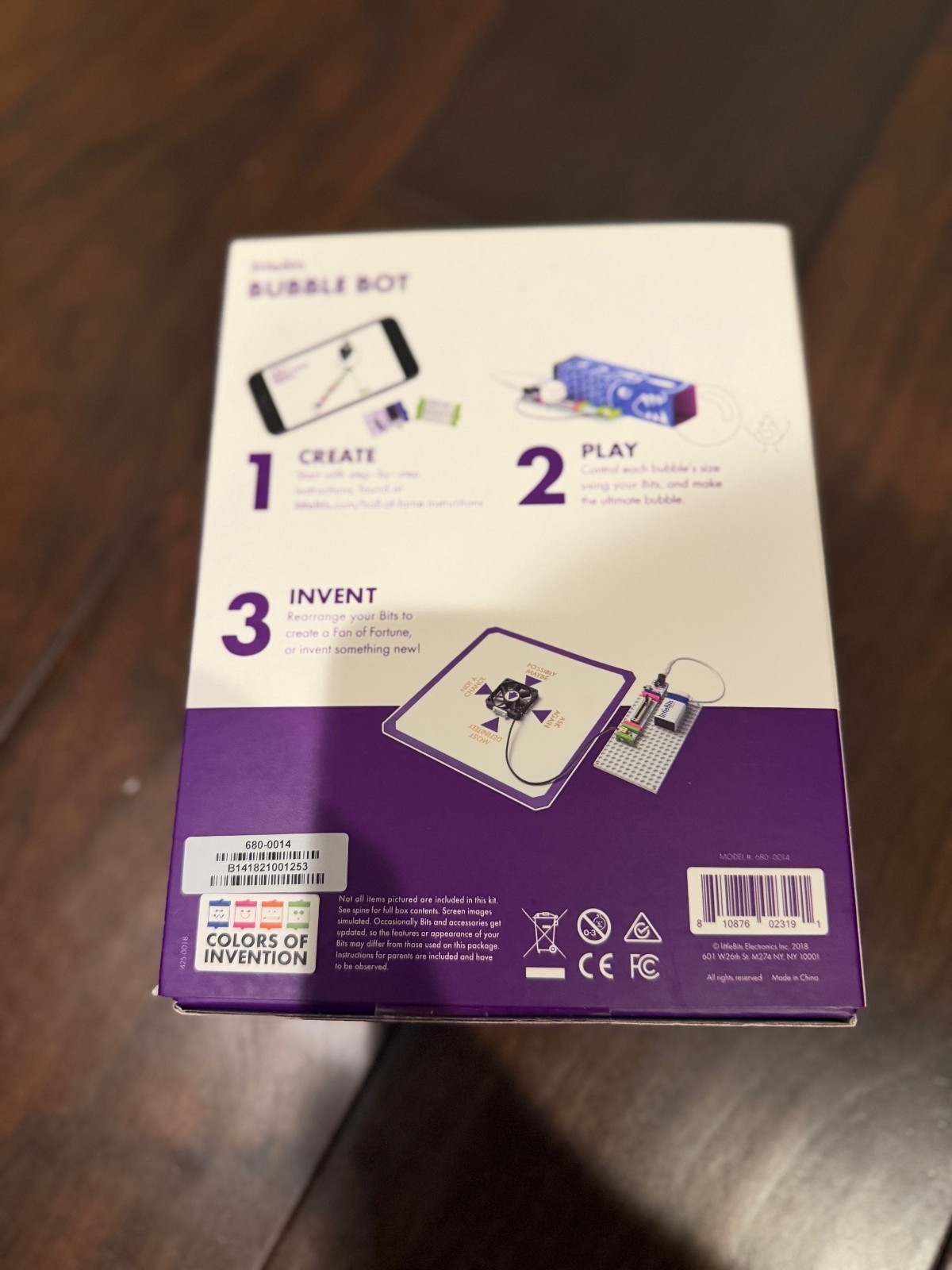 littleBits Hall of Fame Bubble Bot Starter Kit, Purple