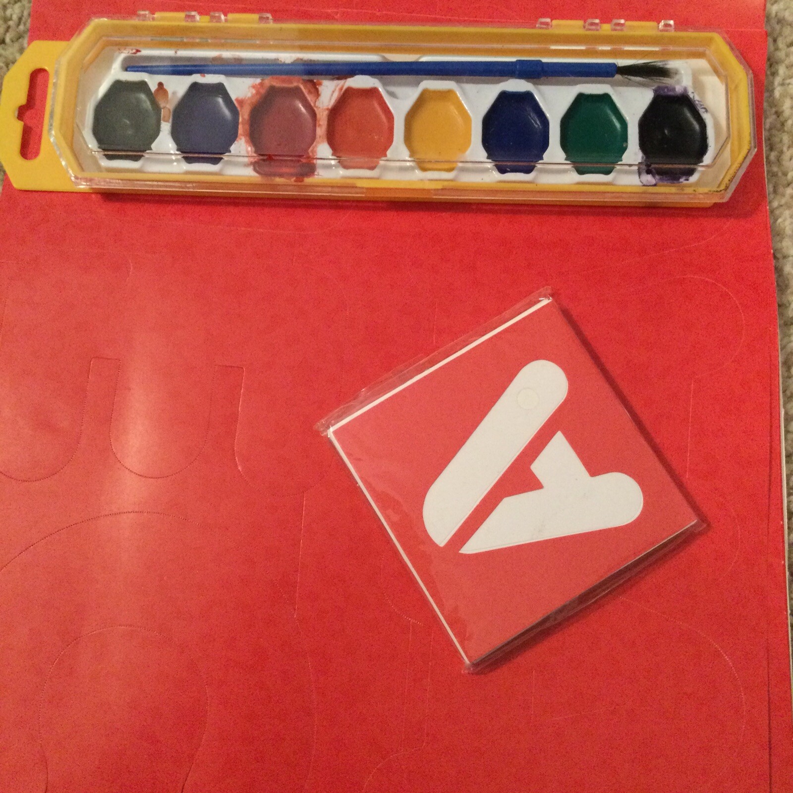 Educational supplies lot, money, calendar, paper, stickers, stencils 3rd Grade 4