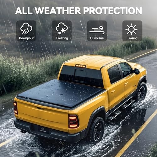 YITAMOTOR SOFT TRI-FOLD TRUCK BED TONNEAU COVER DODGE RAM 1500 CETC-2009 – BLACK