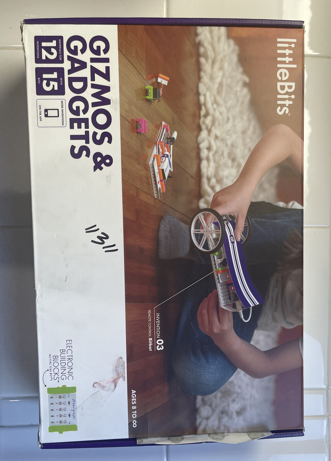 Little Bits Gizmos & Gadgets Kit, STEM – Electronic Bitbot Makers Toy – Open box