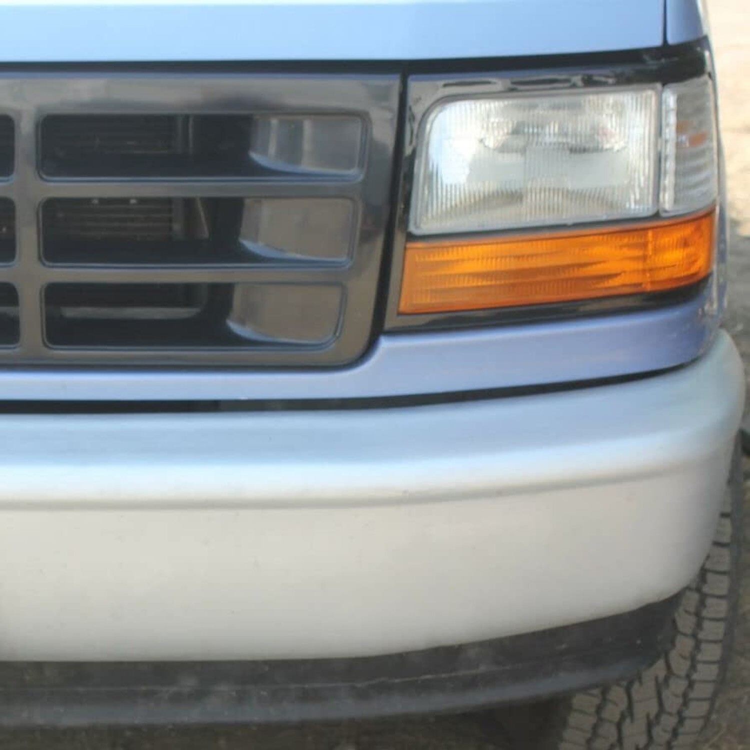 ECOTRIC Headlights Headlamps Trim Bezel Black Compatible with 1992-1997 F250 …