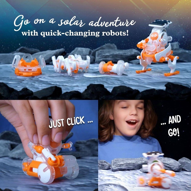 STEM 8-in-1 Solar Powered Robot Science Experiment Kit Educational Gift Learning