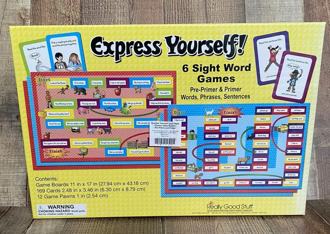 Really Good Stuff Express Yourself 6 Sight Word Games New In Box