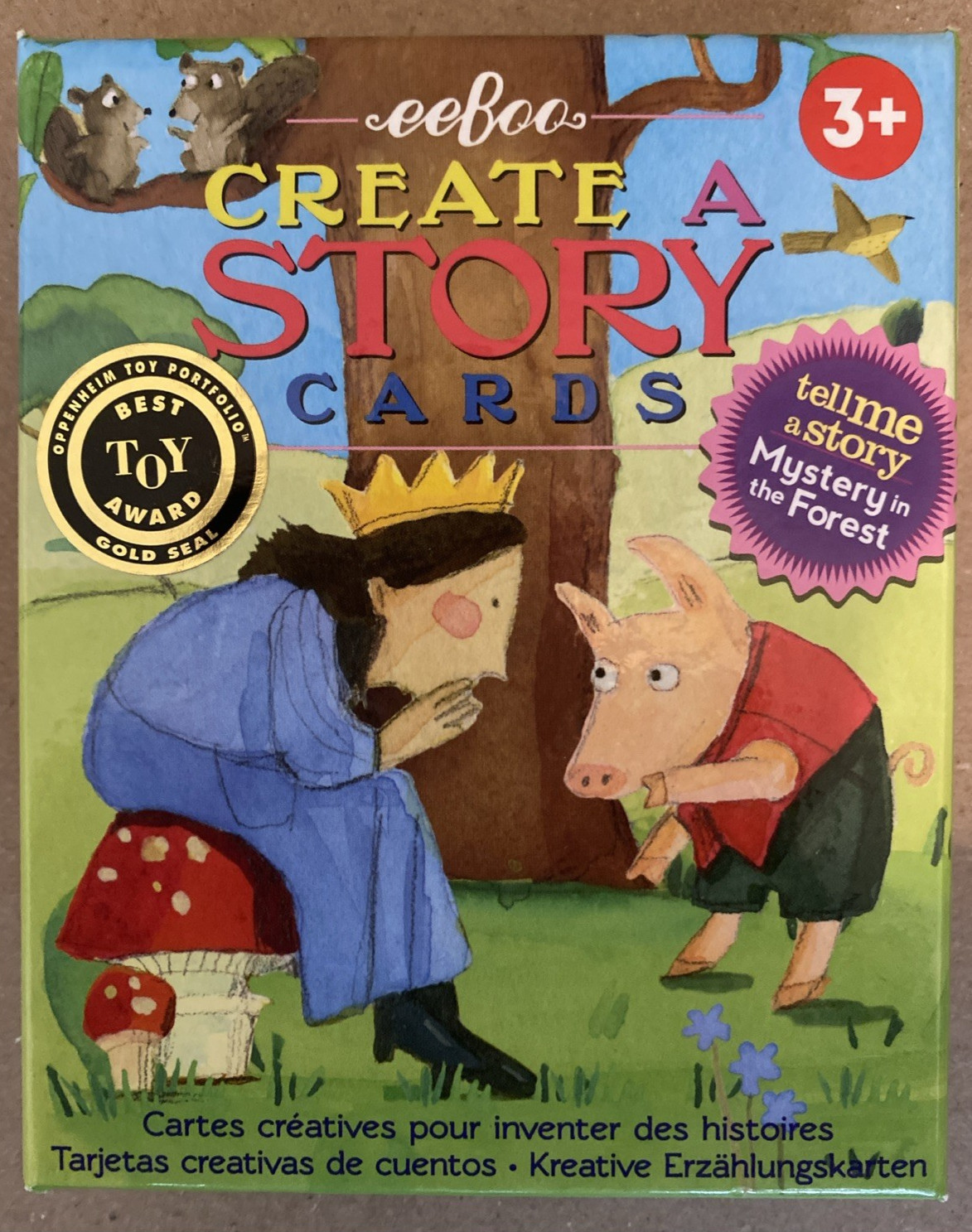 New Eeboo Create A Story Cards-Mystery in the Forest by Melissa Sweet 36 Cards