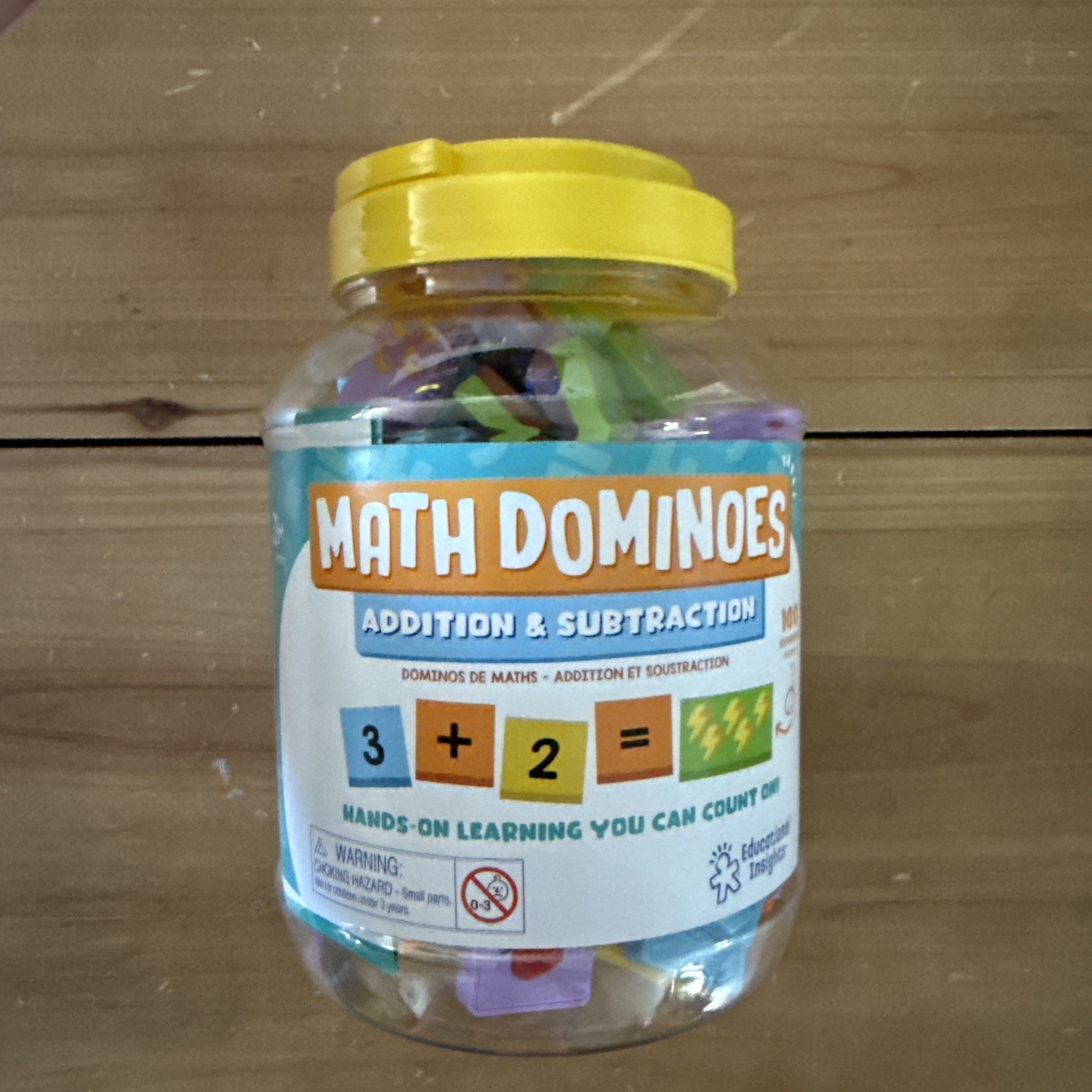 Educational Insights -60 Symbol & 40 Pictures Math Dominoes Add & Subtraction