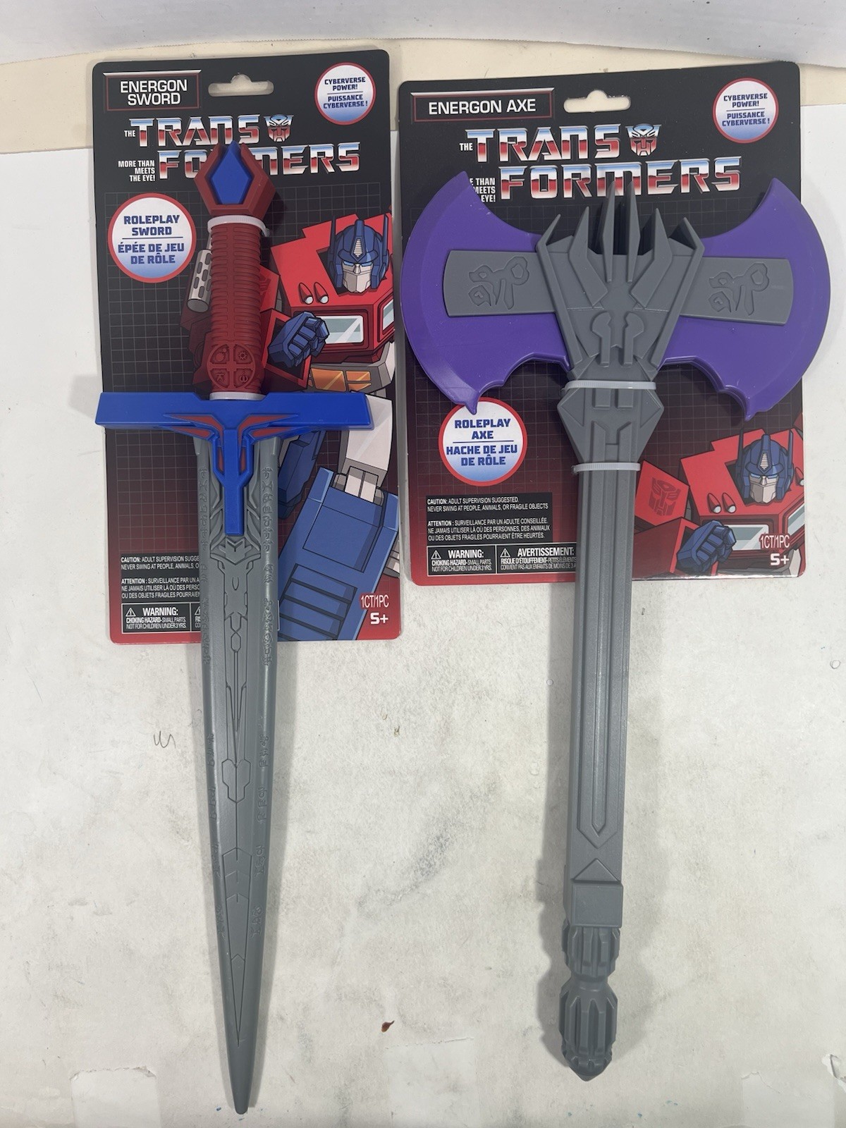Transformers Energon Sword Roleplay & Energy Axe Roleplay Lot of 2!