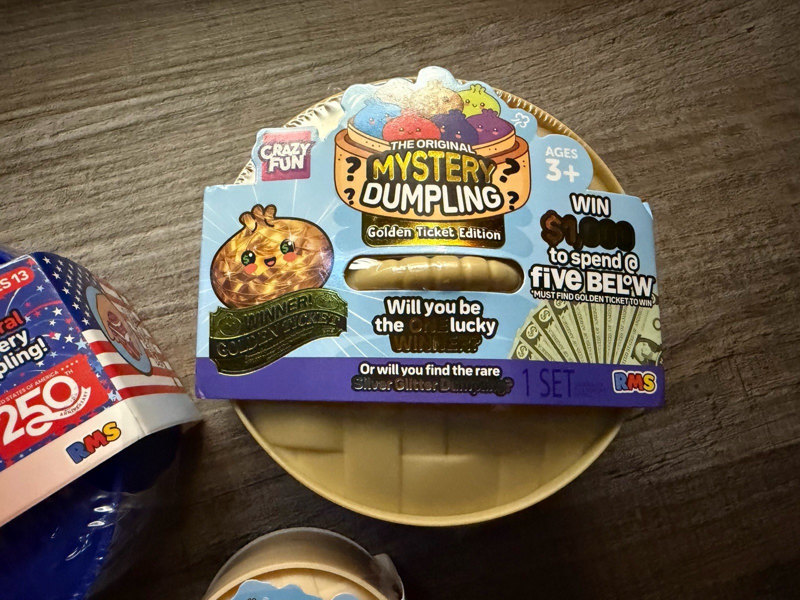 RMS Mystery Dumpling Golden Ticket Americana Mini Dim Sum Squishy Toy Lot 3 NEW