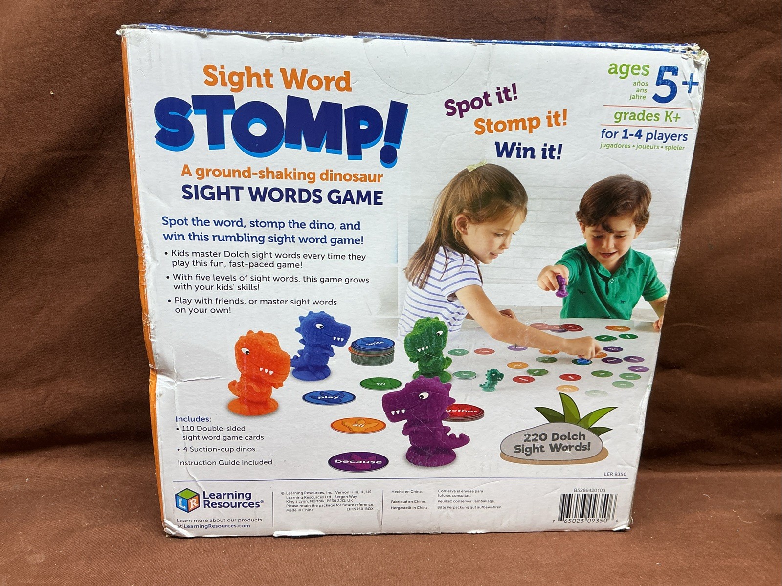 Sight Word Stomp! – Alphabet Toys, Phonics Flash Cards, Classroom Board Games, A