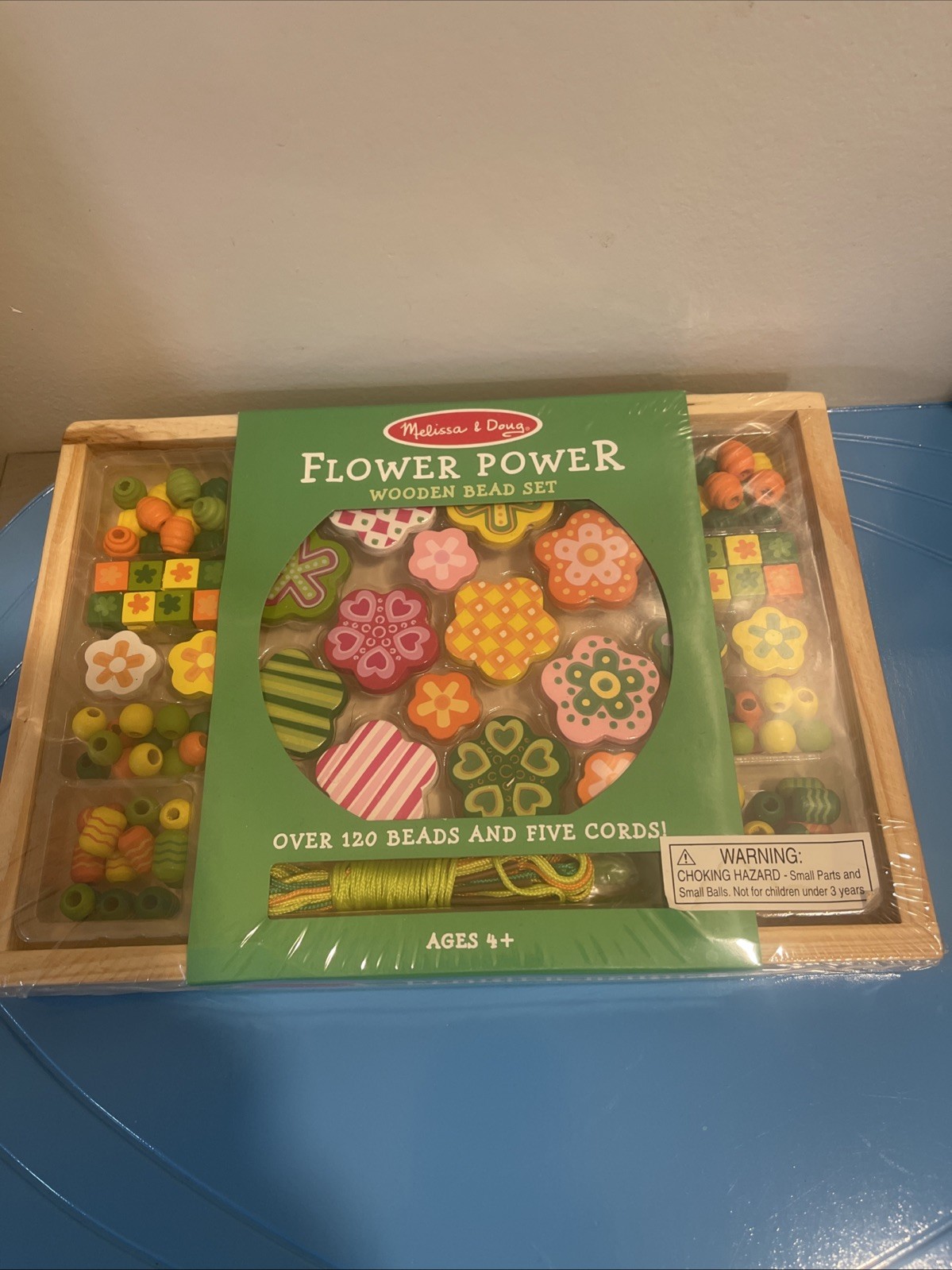 Melissa & Doug Flower Power Wooden Bead Set Ages 4+