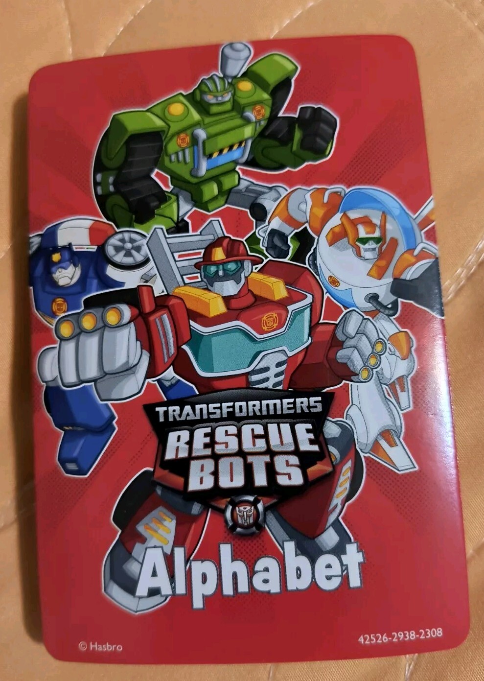 Transformers Rescue Bots Alphabet Flash Cards Educational Learning 🆕 Free Ship!