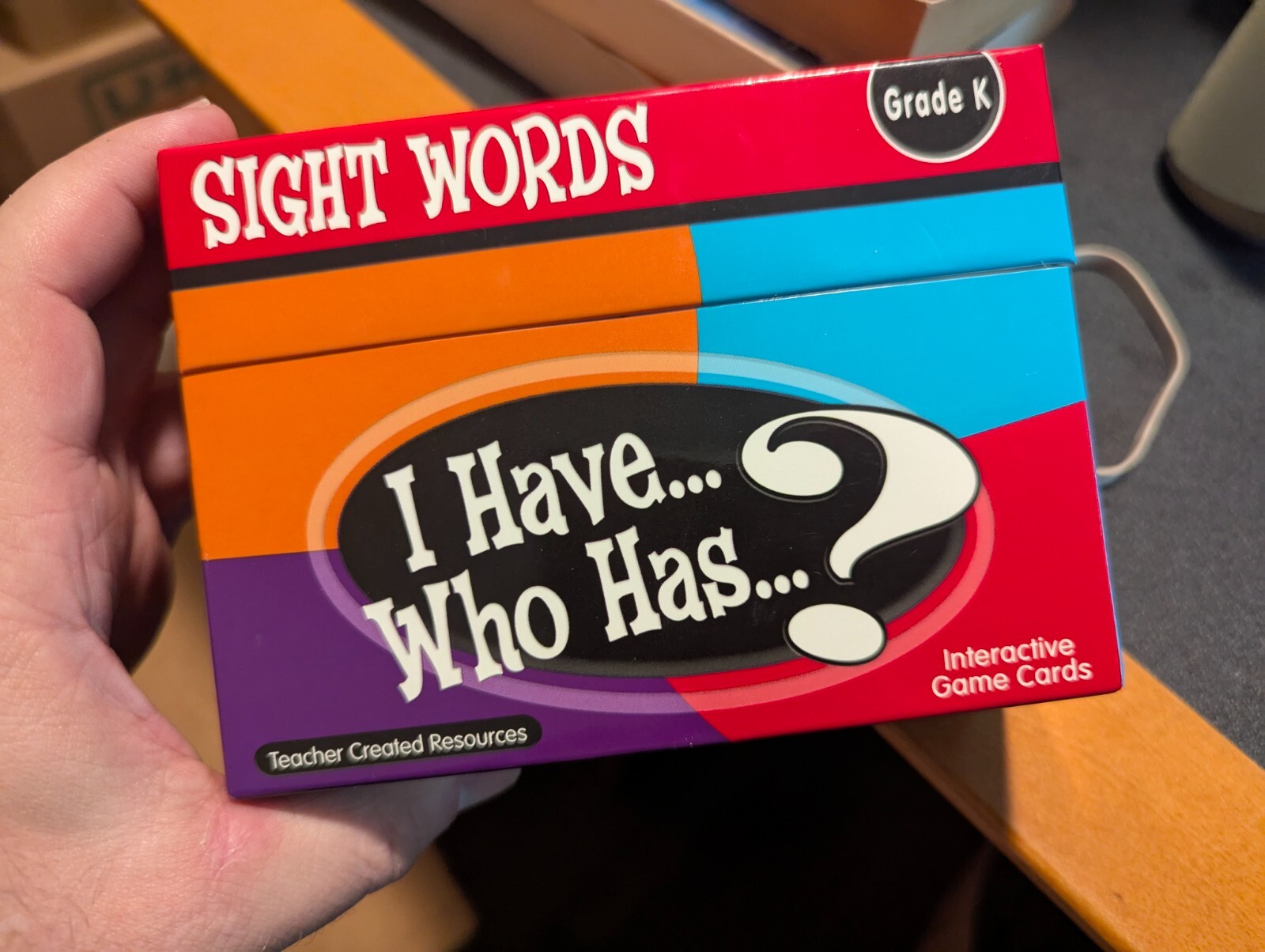 I HAVE, WHO HAS? SIGHT WORDS Card Game Kindergarten 100% COMPLETE