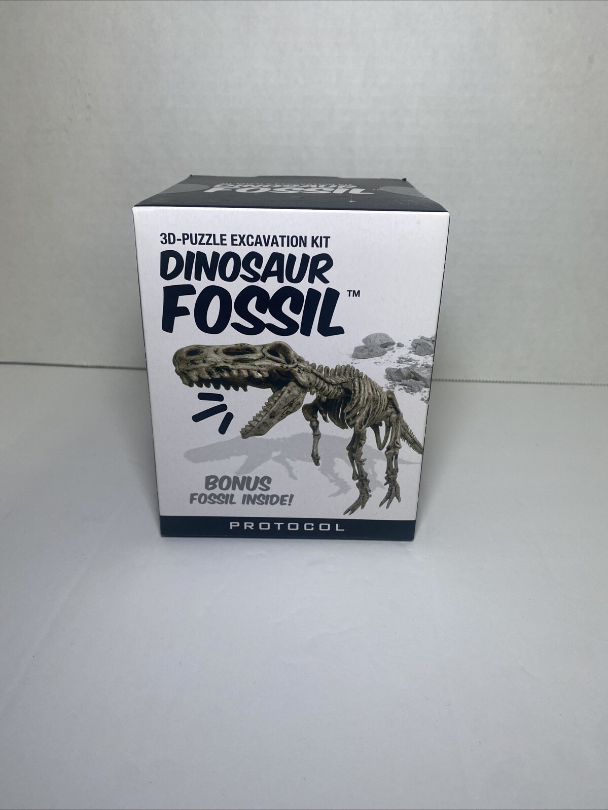 Protocol Dinosaur Fossil T-Rex 3D-Puzzle Excavation Kit w/Bonus Fossil