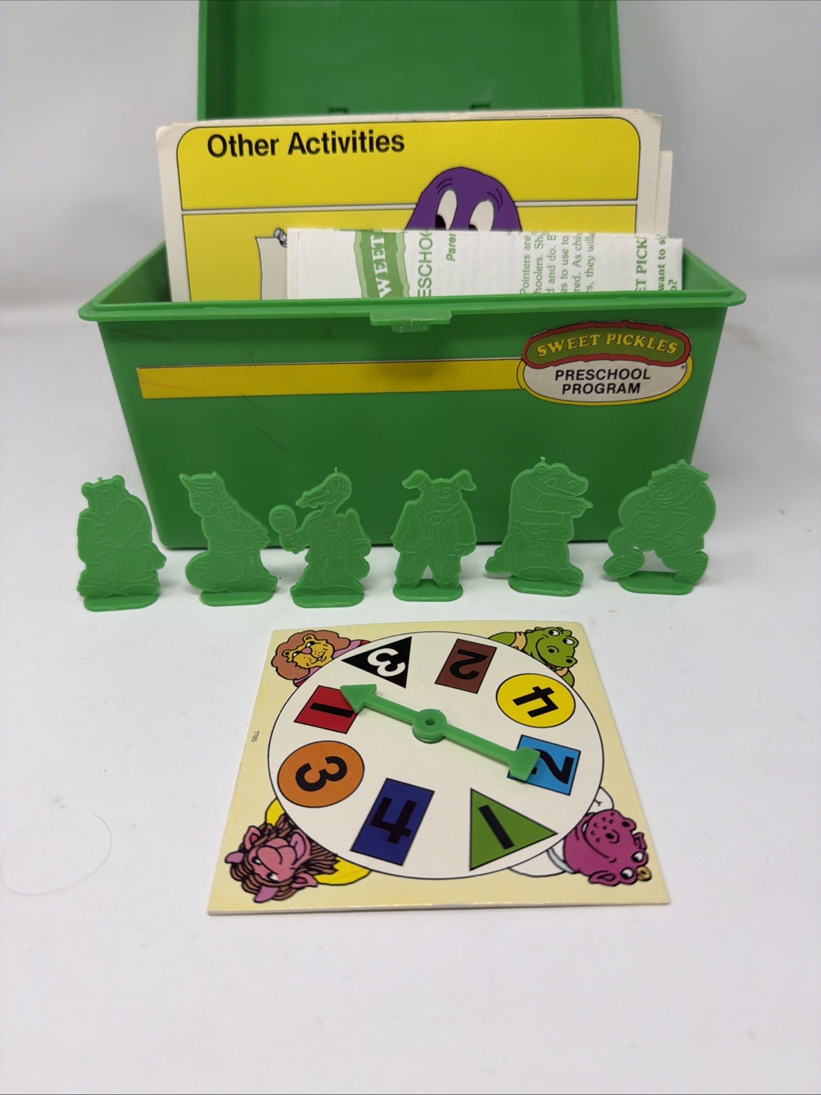Vtg Sweet Pickles Preschool Program Learning Case Activity w/ Cards