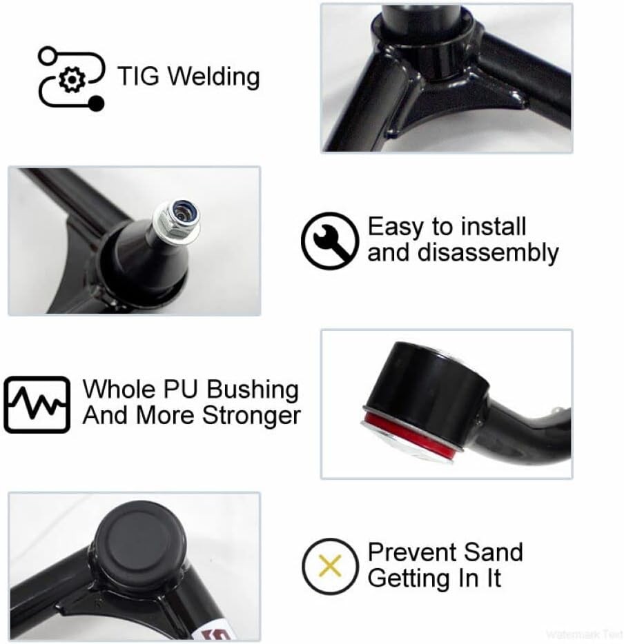 Pair (2 PCS) Front Upper Control Arm Compatible with 2014-2018 Silverado Sierra