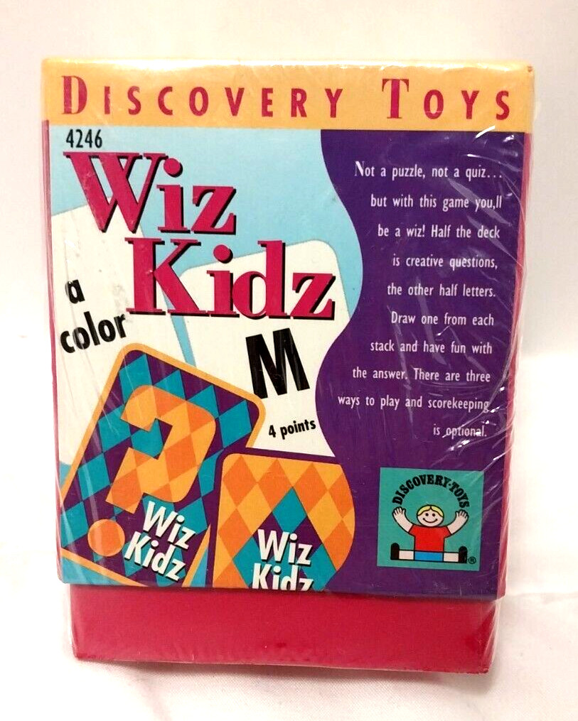 WIZ Kidz Card Game by Discovery Toys – NEW/SEALED in Box