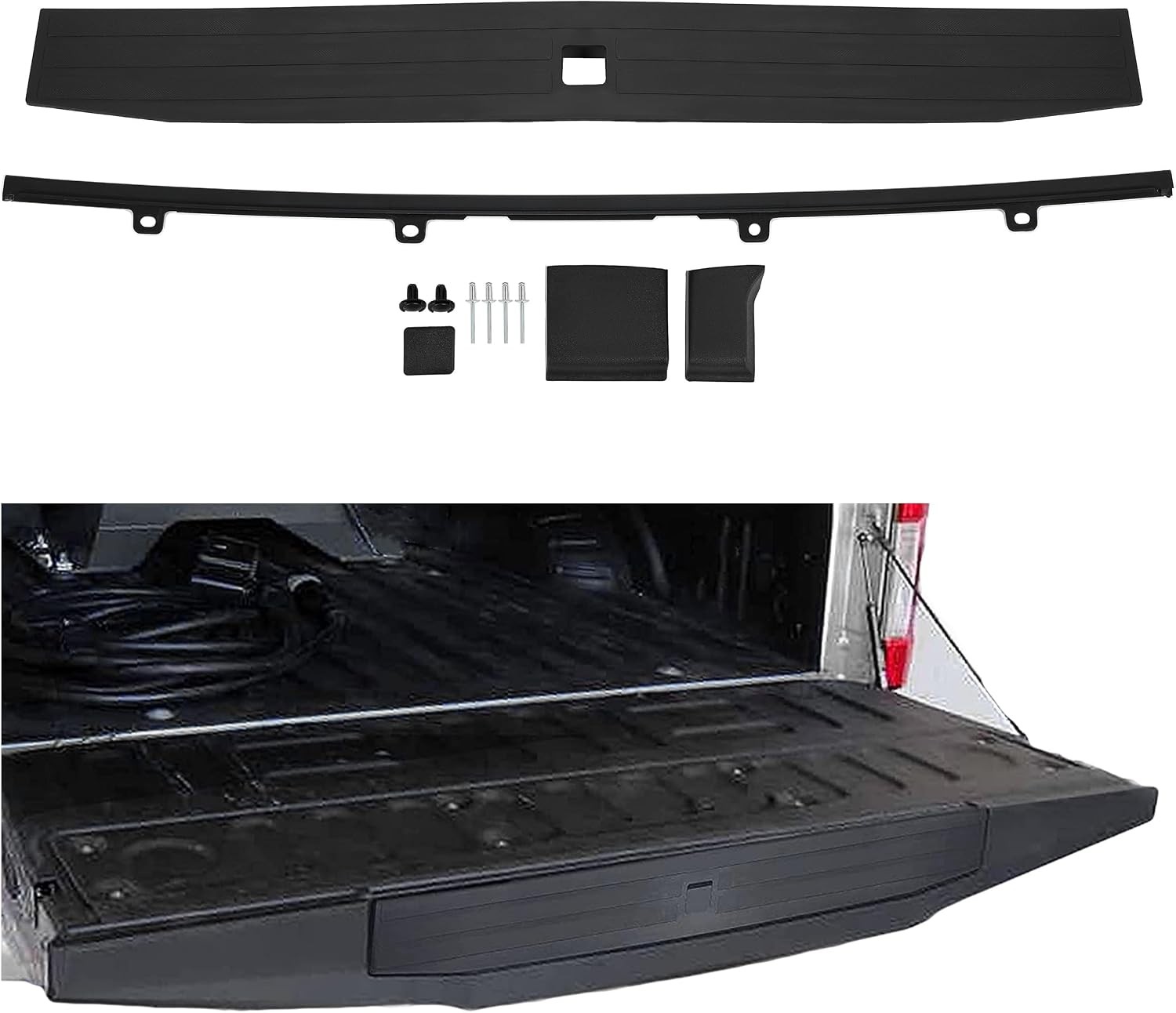 ECOTRIC Tailgate Molding Trim Compatible with 2017-2022 Ford F250 F350 Super Dut
