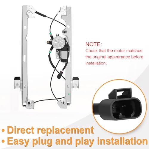 Front Driver Side Power Window Regulator with Motor fit for 2007 2008 2009 2010