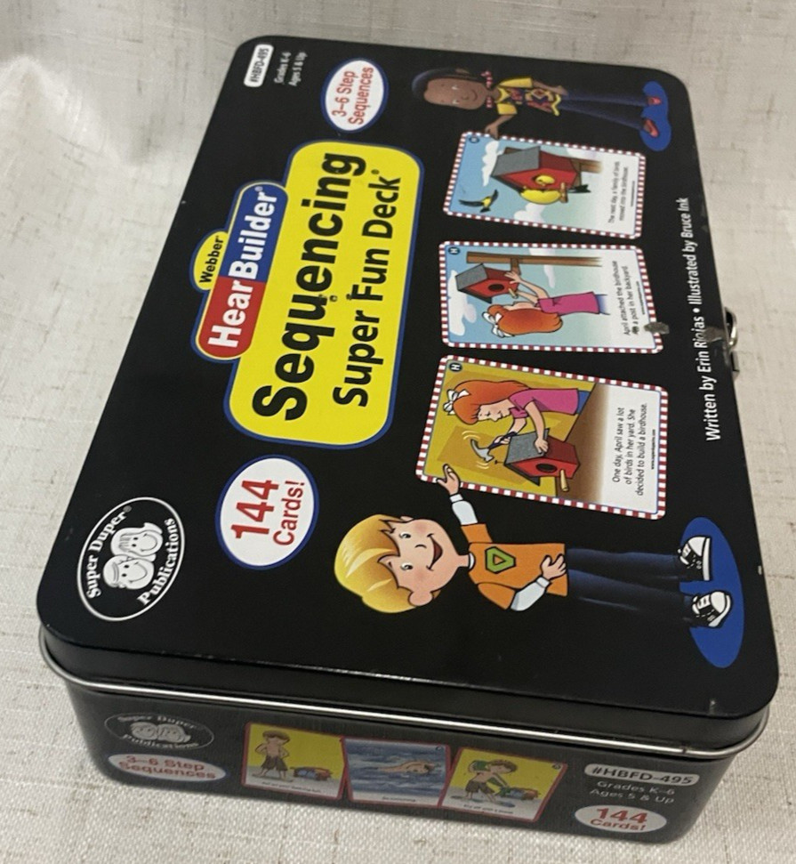 Webber Hear Builder Sequencing Super Fun Deck HBFD-495 Comprehension Skills