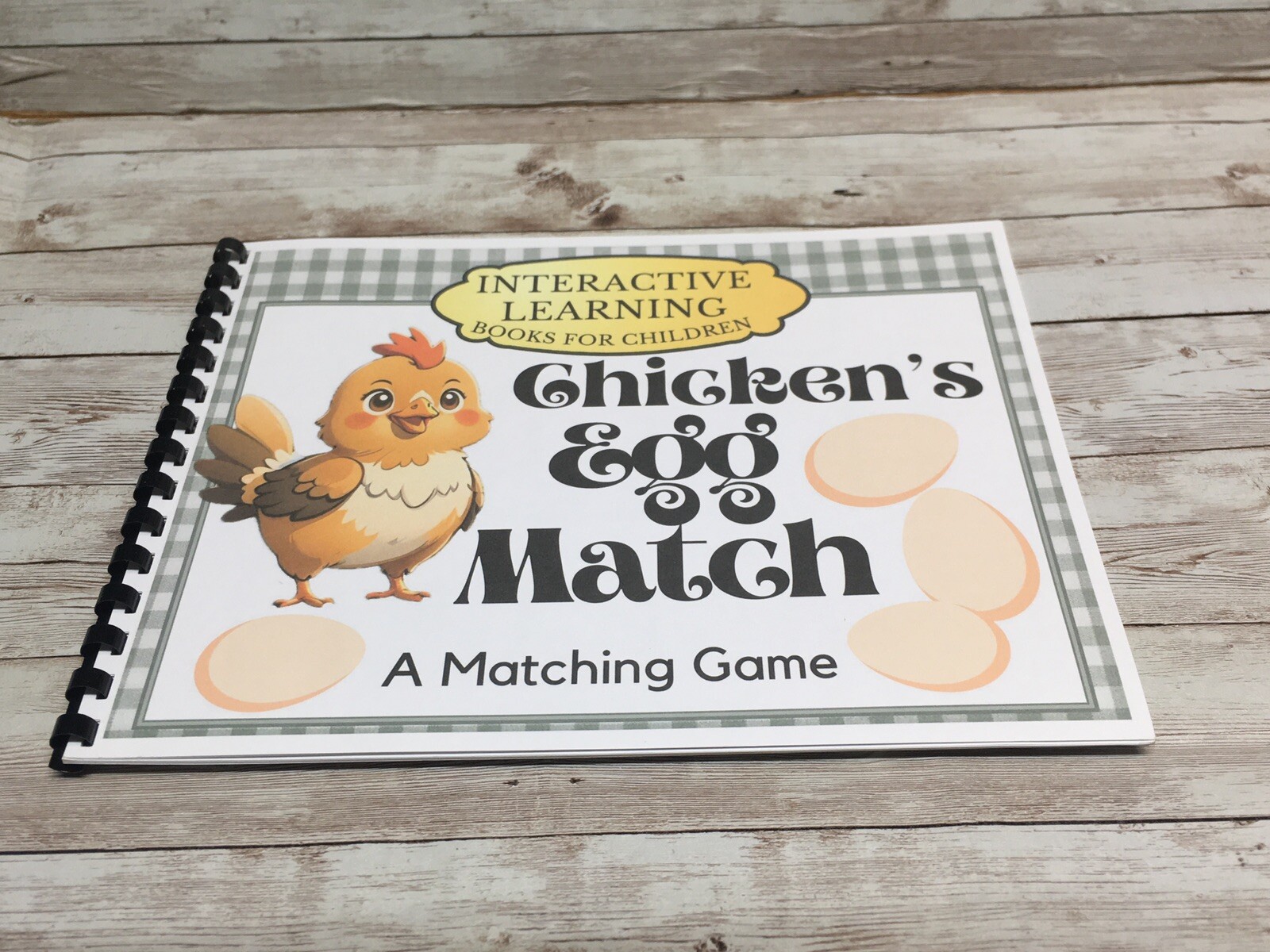 Interactive Learning Books for Children – Chicken’s Egg Match