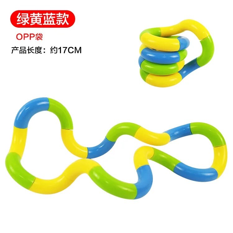 Genuine Tangle Classic Junior Highly Tactile Fidget Stress Kids Toy ASD Hand Toy