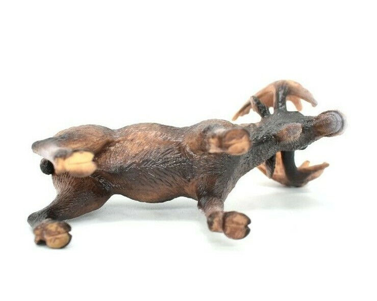 Moose Toy Model Plastic Replica Forest Animal, Kids Educational Gift 4″ OK613 B6
