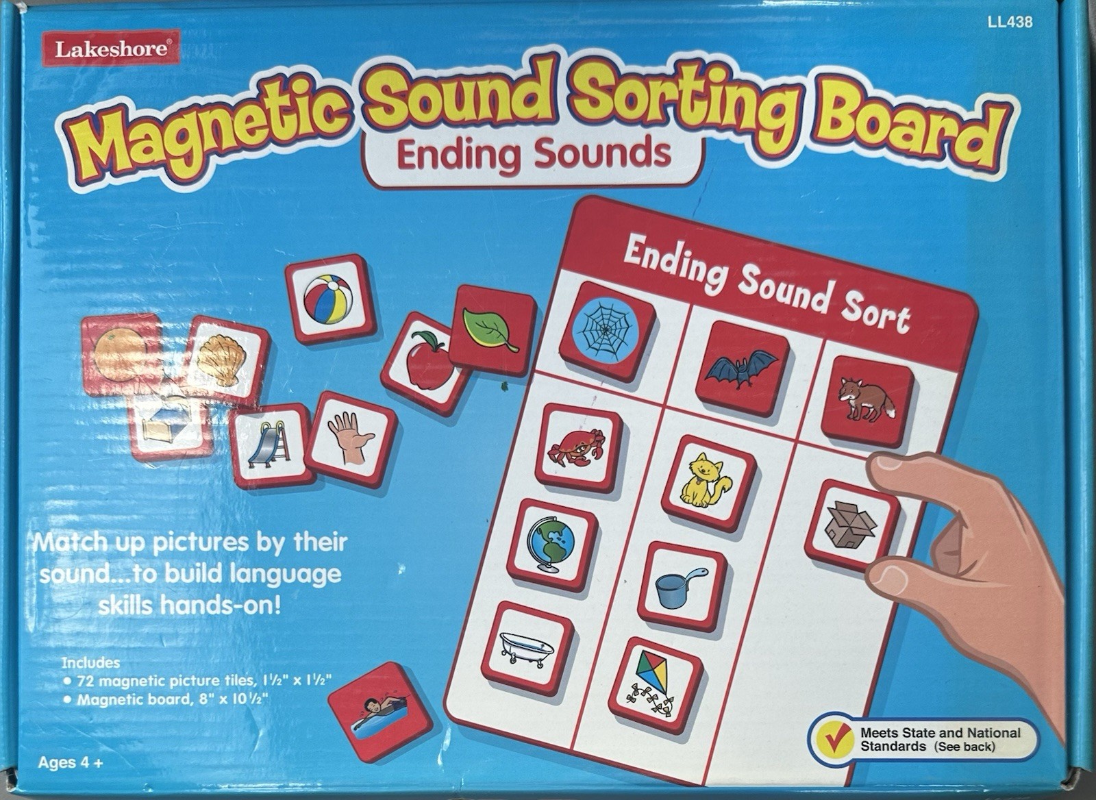 Rhyming Sounds Magnetic Sound Sorting Board by Lakeshore #LL439 ages 4