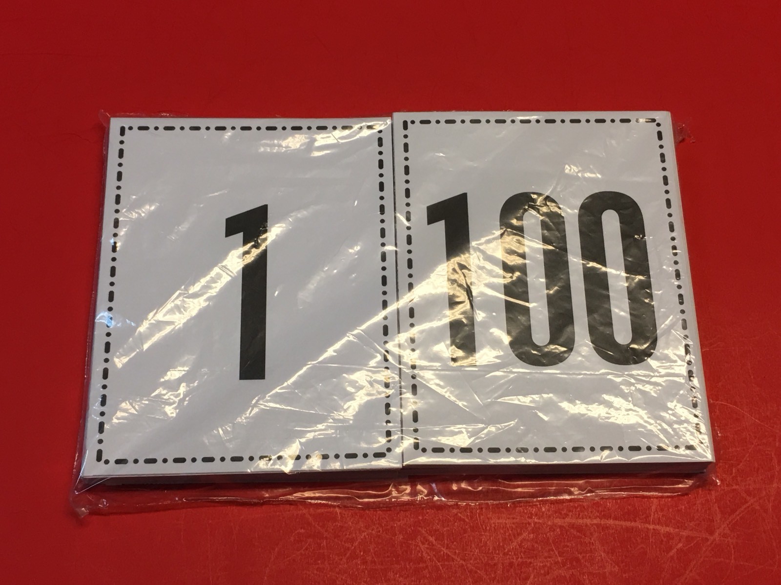 Full Sized – Numbers 1-100 flash cards. 5.5 x 4.25 Pre-k, Preschool Math Number