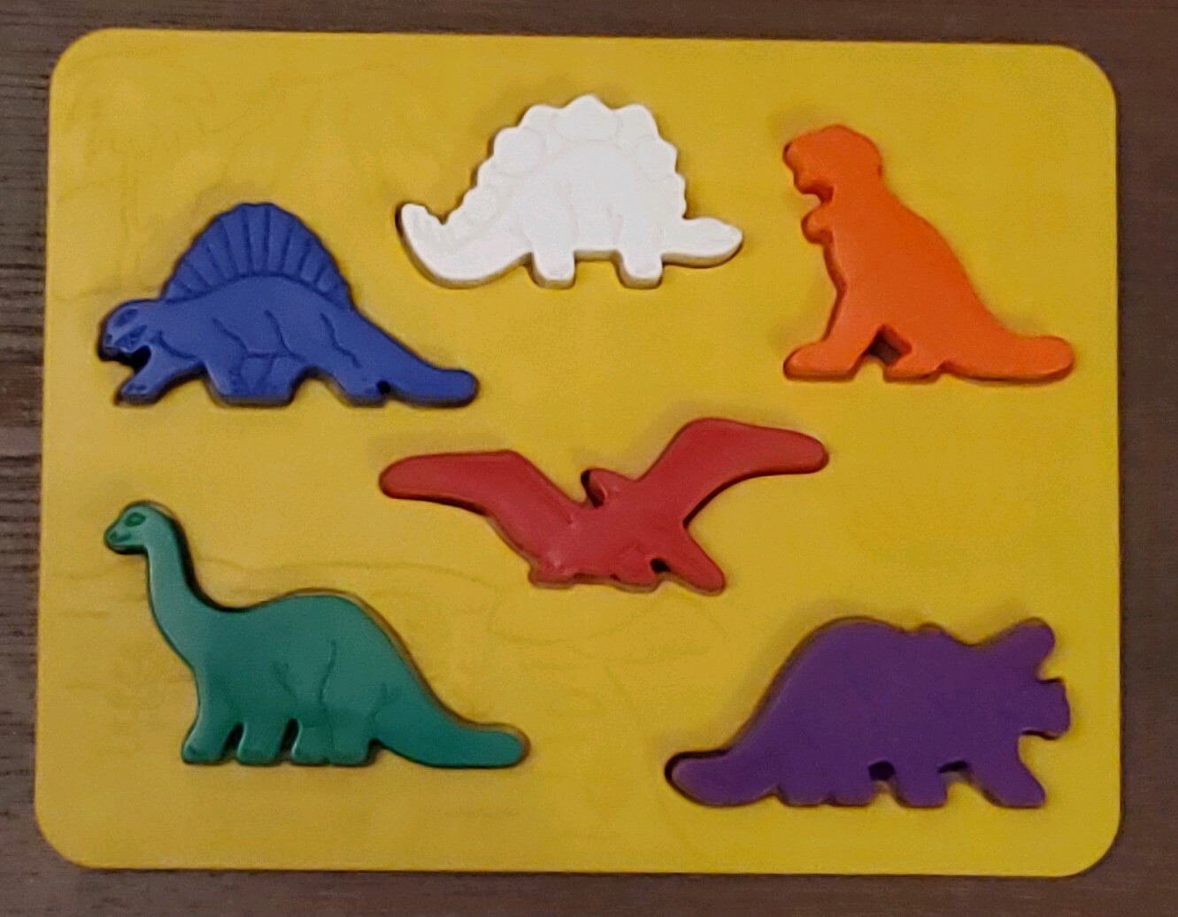 Vintage Discovery Toys Place and Trace Puzzle for 24+ Months Animals Vehicles