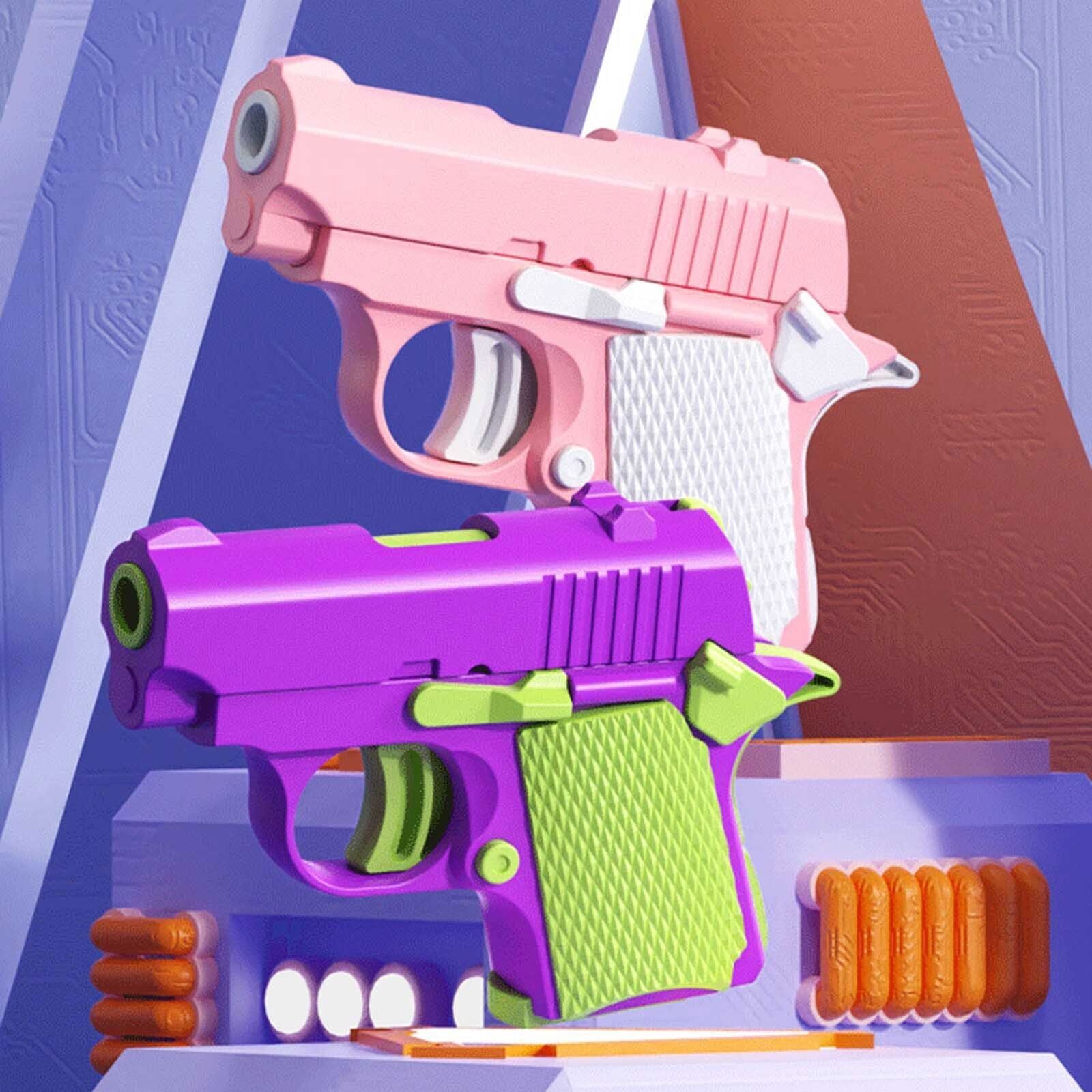 Fidget Gun Toy Sensory Toys 3D Printed Anti-anxiety Gravity Guns For Kids Adult