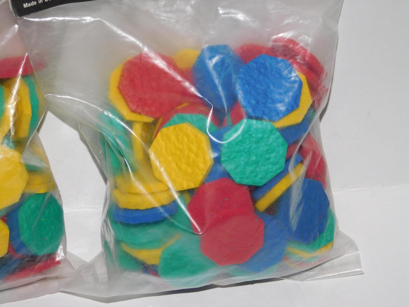 Vtg Lauri Crepe Foam Rubber Counters Learning Toy Lot 2 Packages New Sealed