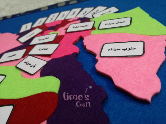 Montessori Egypt Felt Puzzle Map Arabic Geography Learning Homeschool Kids Toy