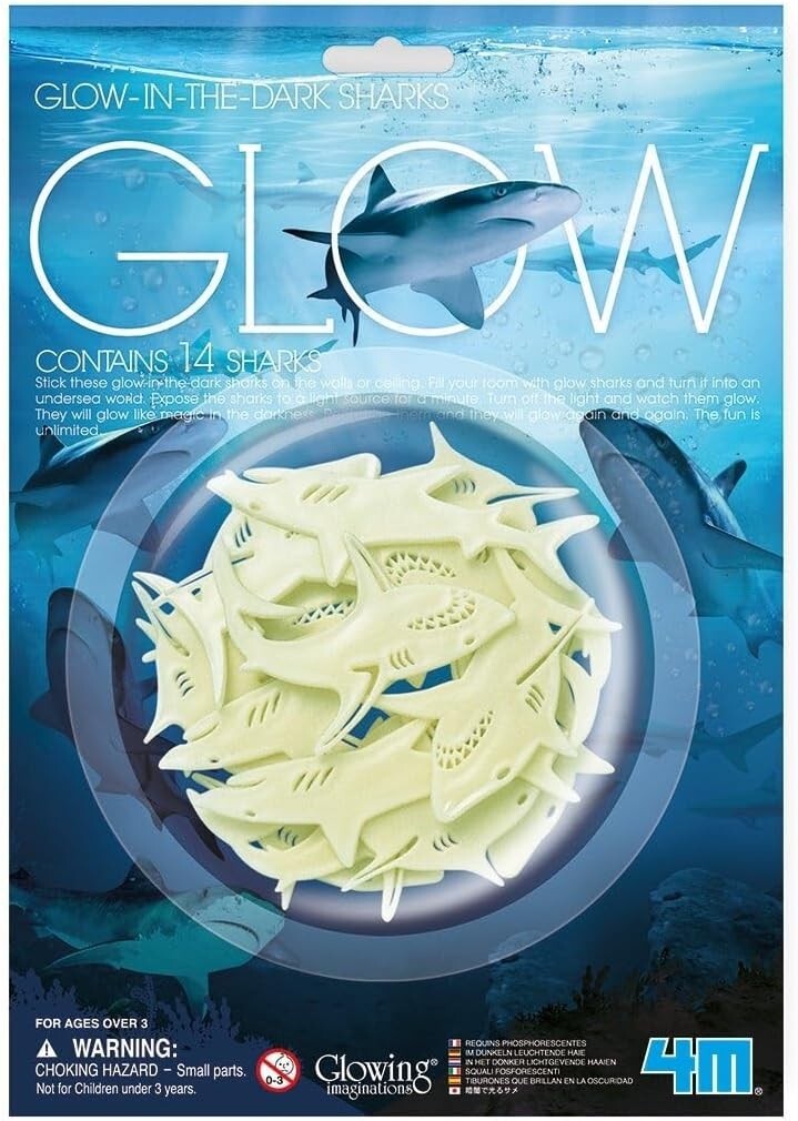 4M – Glow-in-the-Dark Sharks – Ceiling Decor