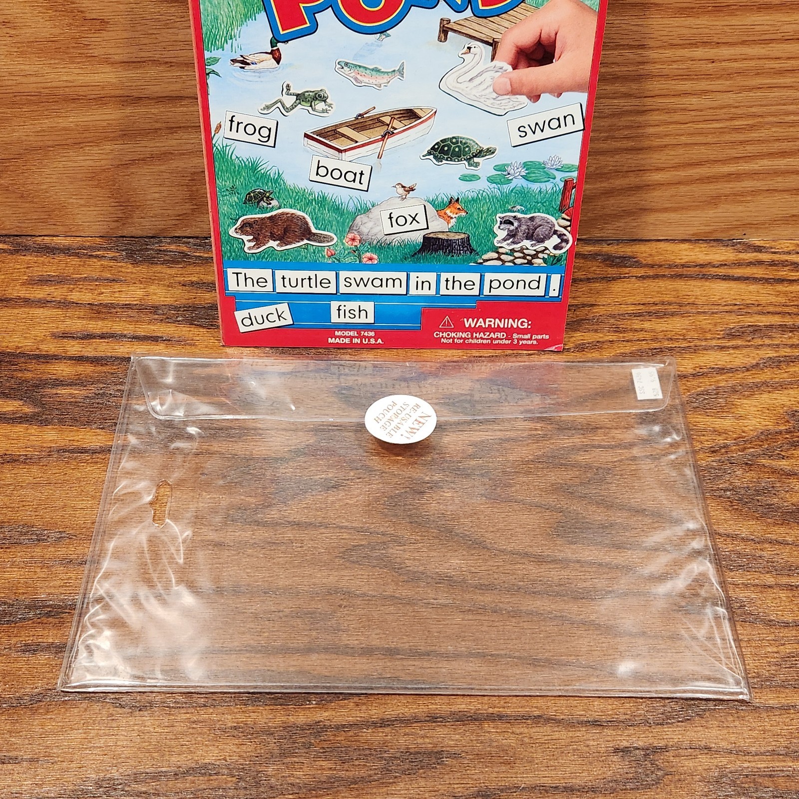 Vintage Create A Story Scene Magnetic At The Pond Kids Travel Play Toy Mat 7436