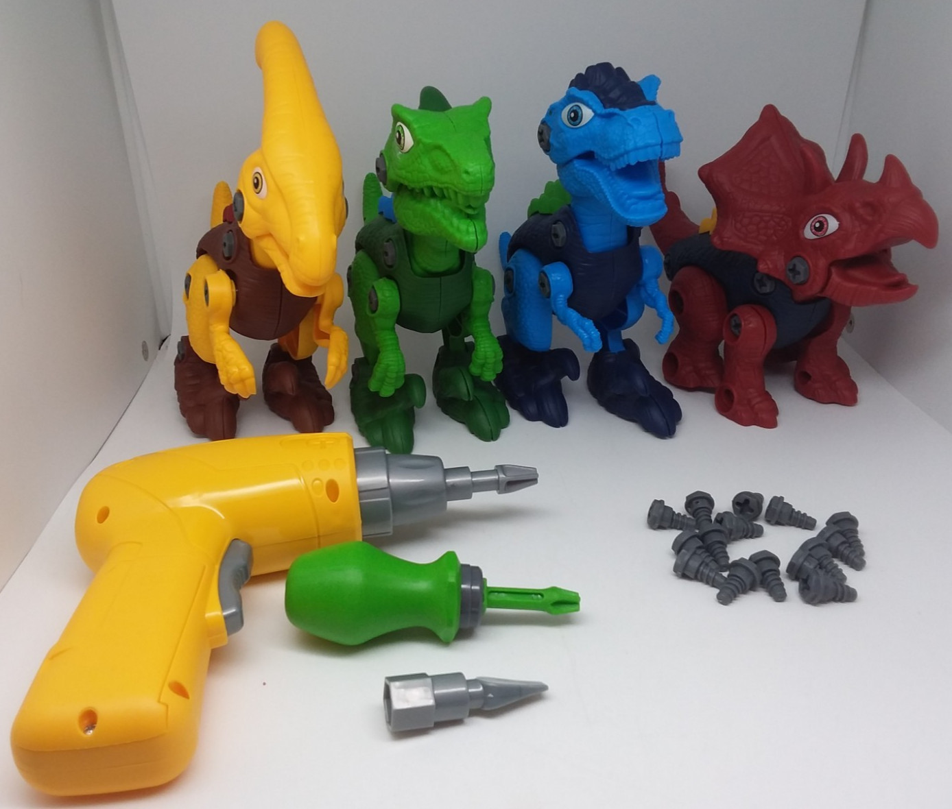 Dinosaur Creator Dinosaur STEM Toy Build you own Dinosaurs Drill Tools Raptor