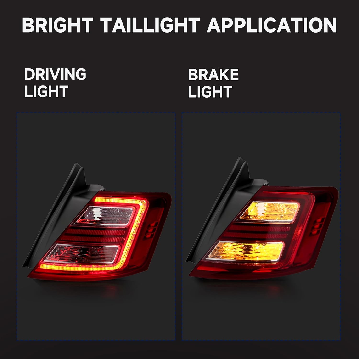Tail Light Compatible with 2013 2014 2015 2016 2017 2018 2019 Ford Taurus Outer