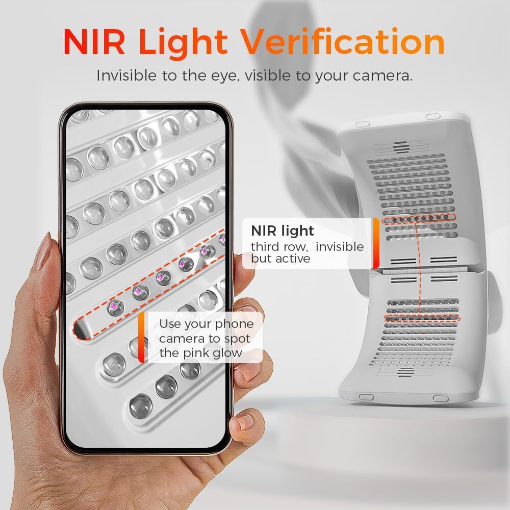Bestqool LED Mask Photon LED Light Therapy – 6 Colors with Near Infrared Light