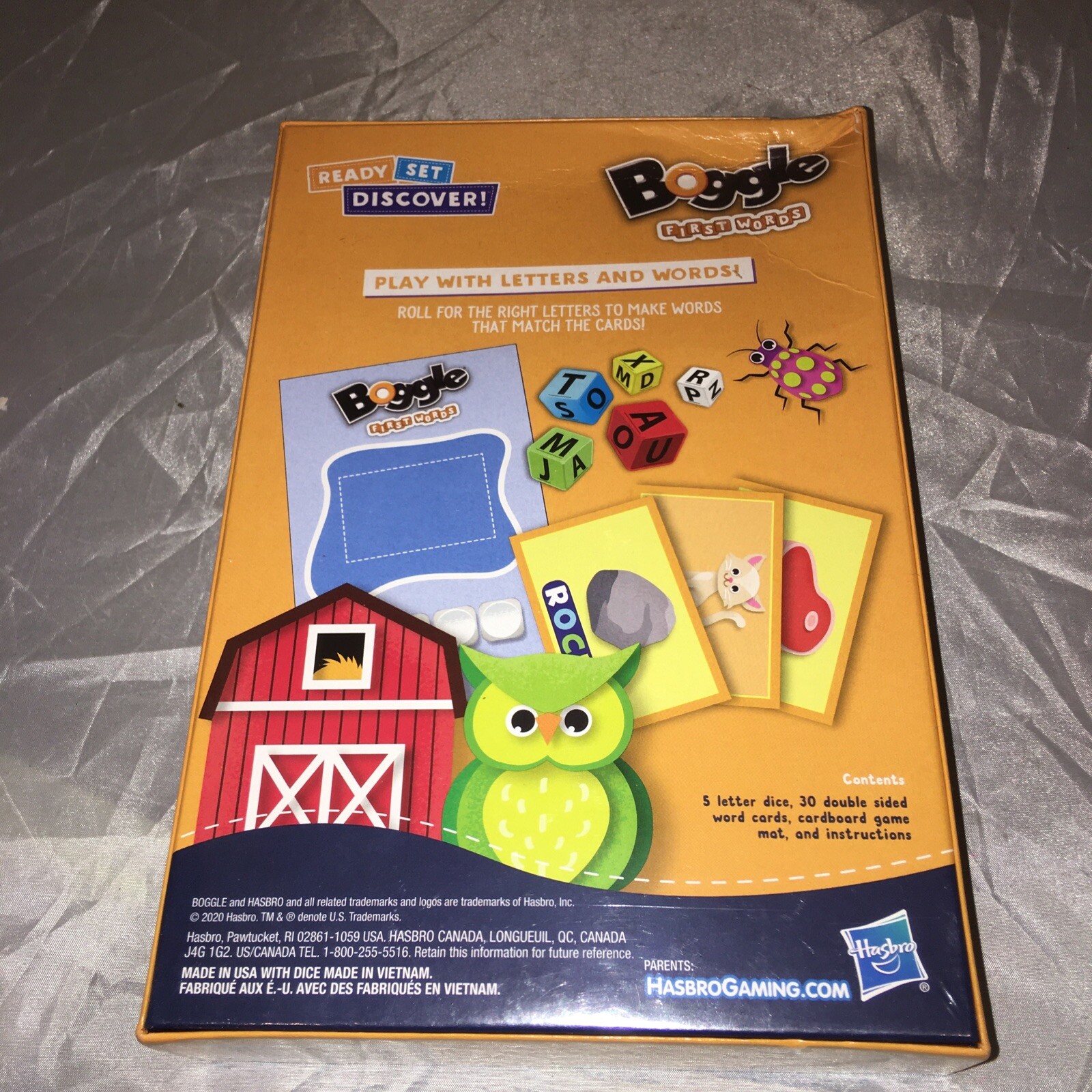 Boggle First Words Game Hasbro Gaming New Sealed