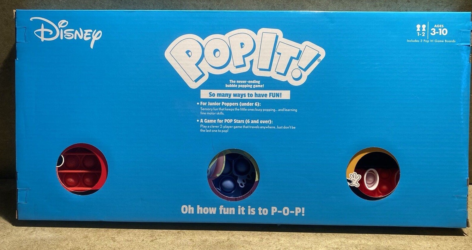 Disney Pop It! 3 Pack Your Choice of Mickey or Star Wars Variety 3 Pack