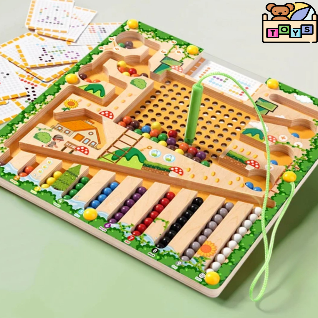 Magnetic Sorting Games Puzzle Maze Board Learning Colour Number Classification