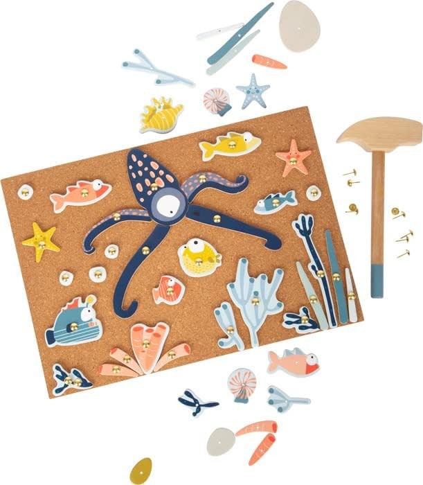 Small Foot Sea Life Hammer Game, Wood, with Large Selection of Motif Elements, i