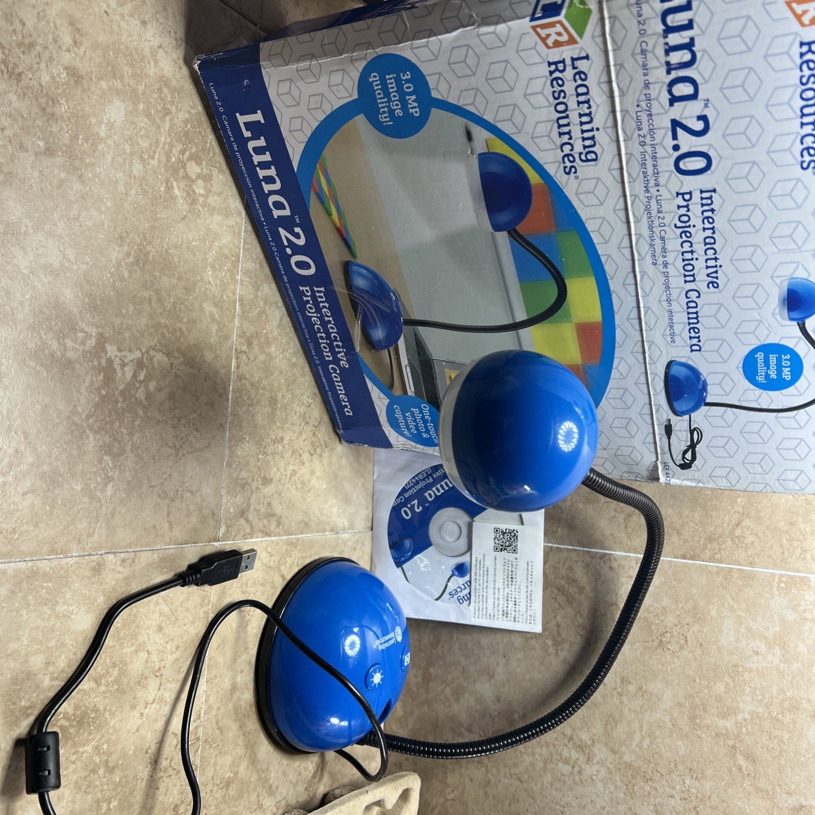 LEARNING RESOURCES LUNA 2.0 DOCUMENT CAMERA 4427. B-2#036