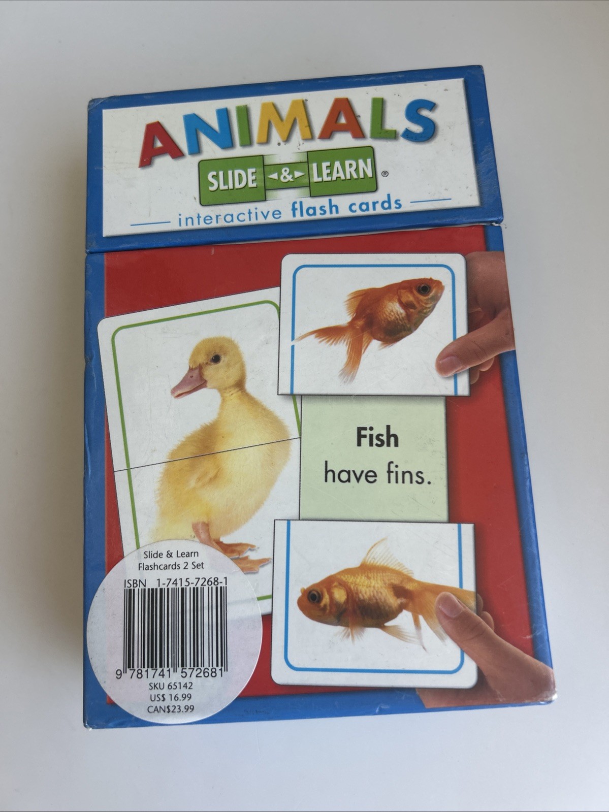 Hinkler Animals Slide & Learn Interactive Flash Cards