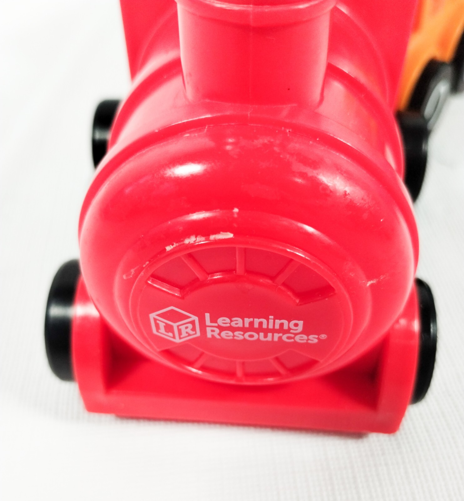 Learning Resources Toy Train Set Plastic Blocks Colors Numbers 5 Cars Trains Guy