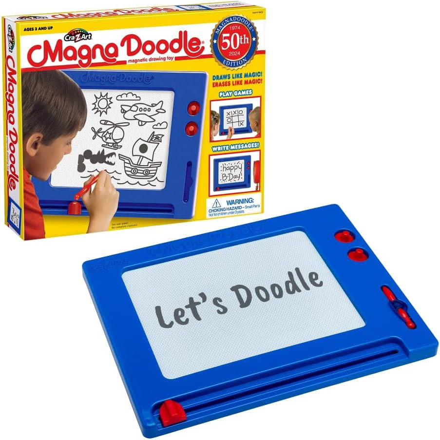 Cra-Z-Art Retro Magna Doodle – 50 Years of Creative Fun – Classic Magnetic Drawi