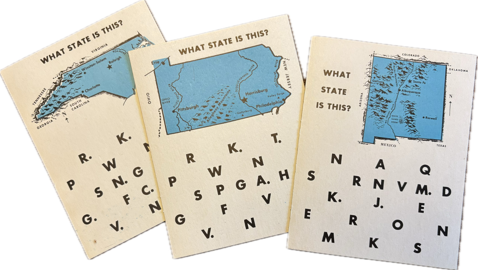 Bar-Zim “All About Our 50 States” Vintage Magic Teacher Cards