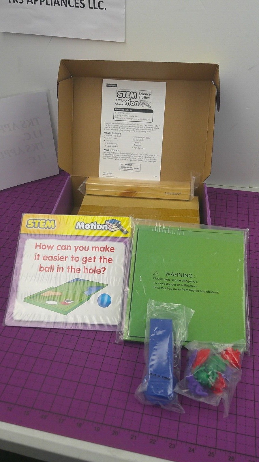 Open Box Complete Lakeshore Educational Product STEM SCIENCE STATION MOTION