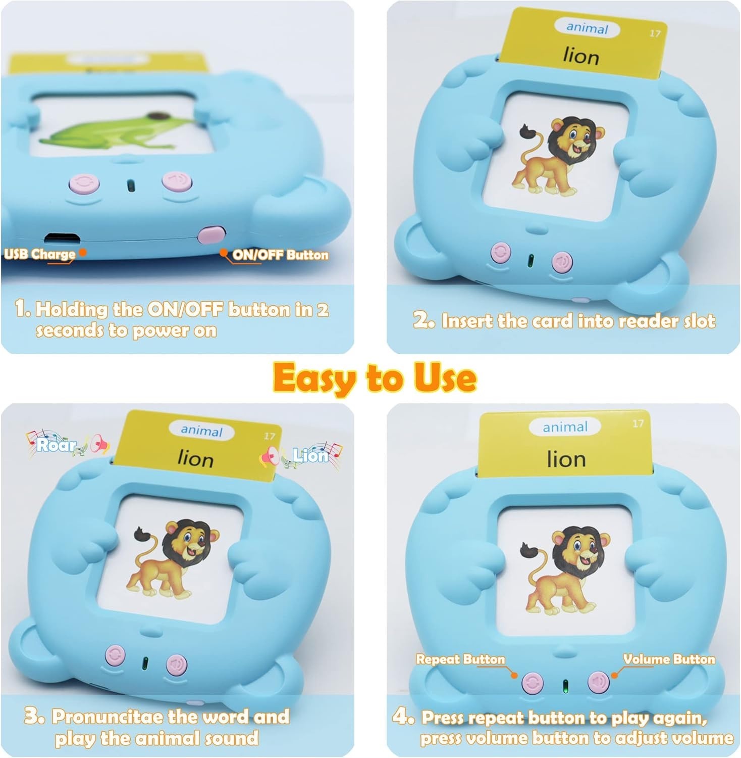 Interactive Learning Flash Cards for Toddlers – 255 Double-Sided Cards Included
