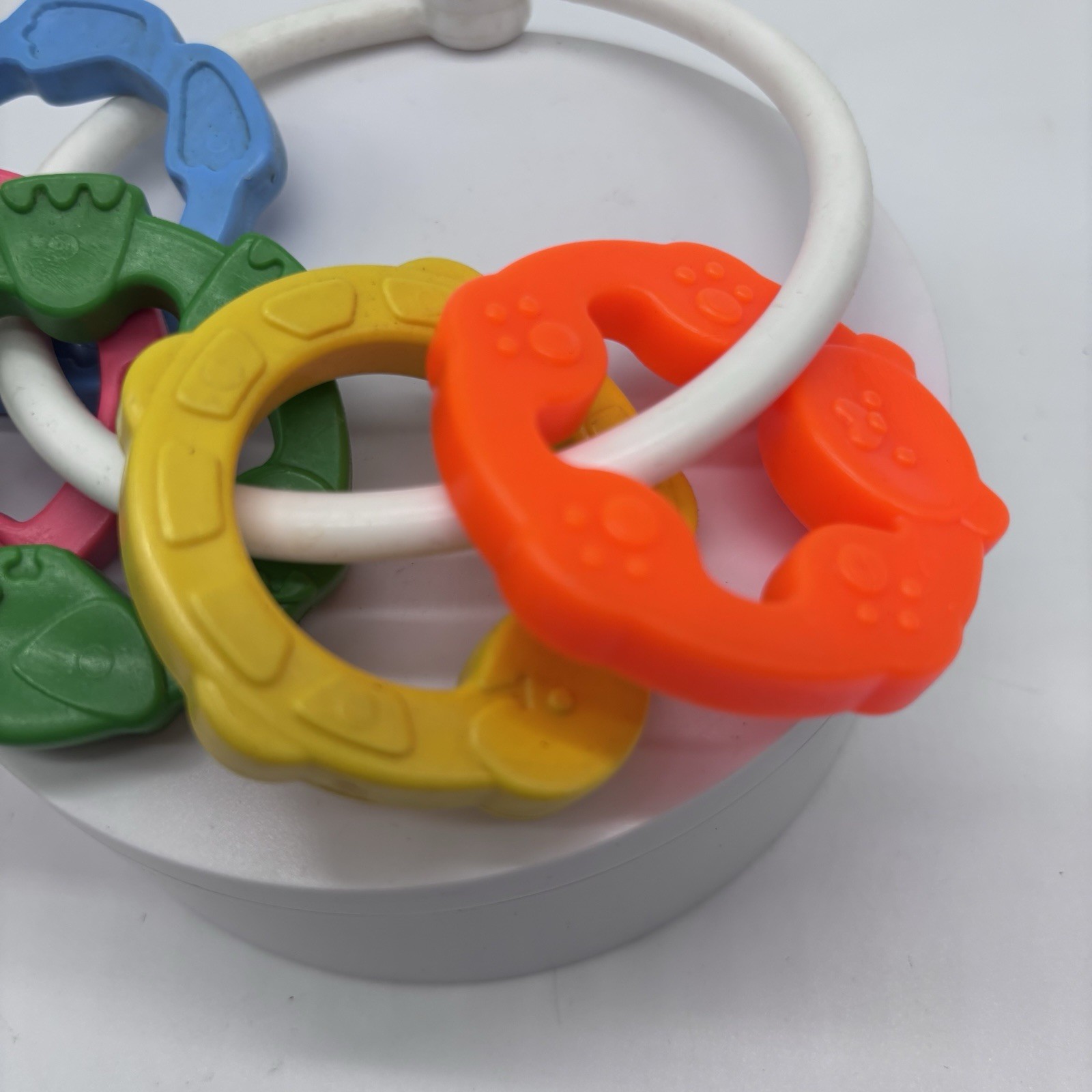 Vintage1977 Colorful Fisher Price Teething Ring Animal